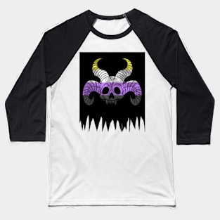 Sea Devil Nonbinary Pride Baseball T-Shirt